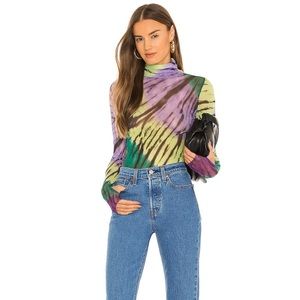 AFRM Zadie Green Halo Tie Dye Top